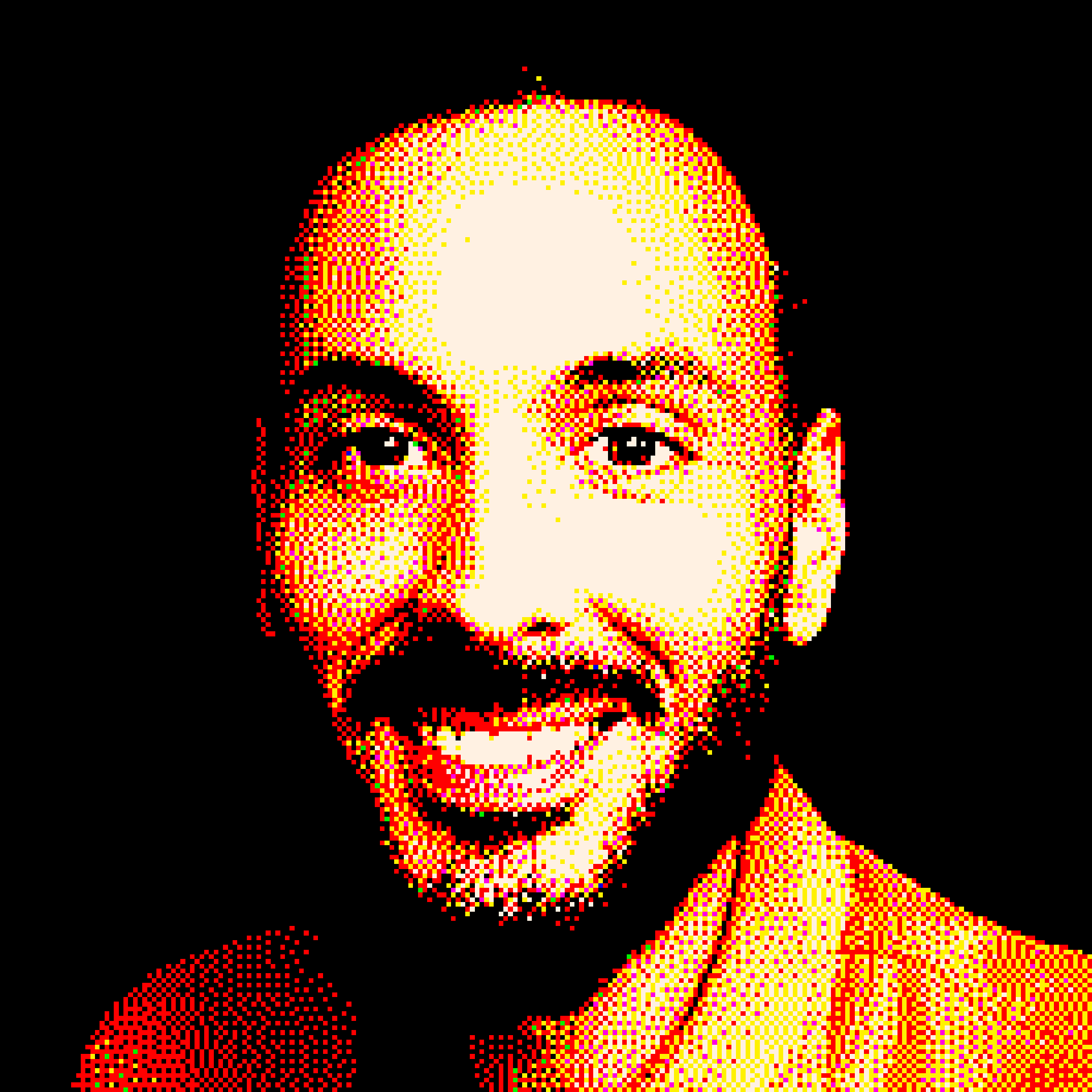 ASCII portrait of Richie Brumfield